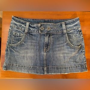 American Eagle Blue Denim Mini Skirt 6